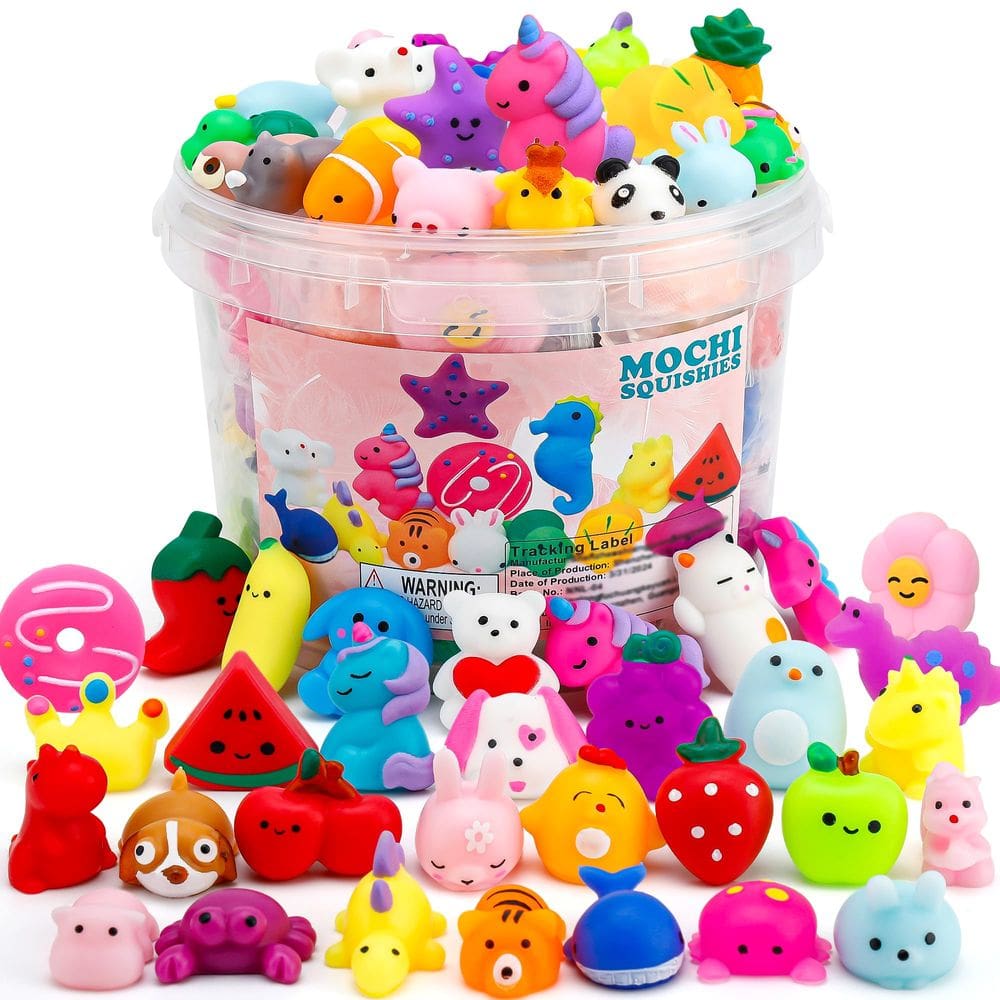 Brinquedos Mochi Squishy Resumplan 80 unidades para lembrancinhas infantis