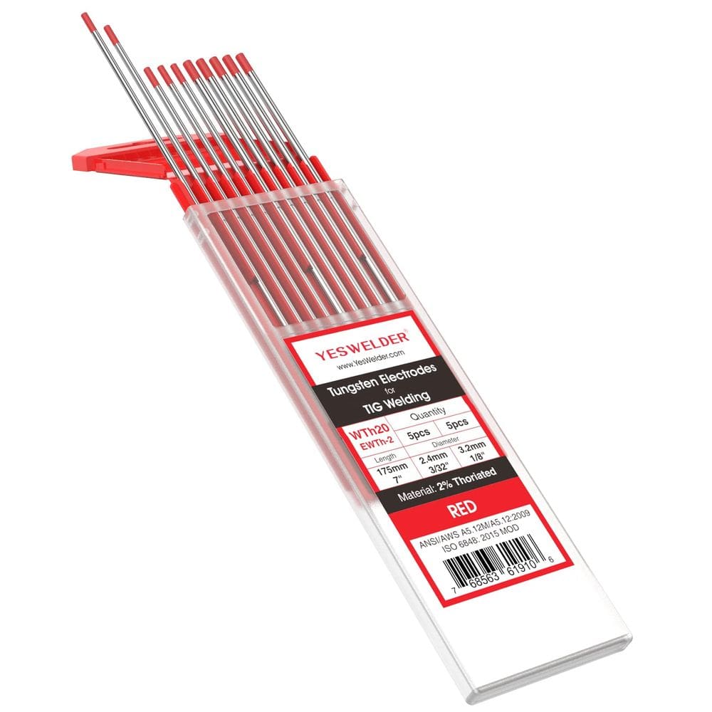Eletrodo de tungstênio para soldagem TIG YESWELDER 2% Toriated 5pk