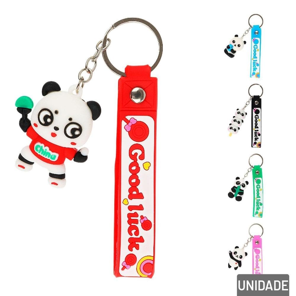 Chaveiro de Silicone 13cm Urso diversos - Tudo em Caixa