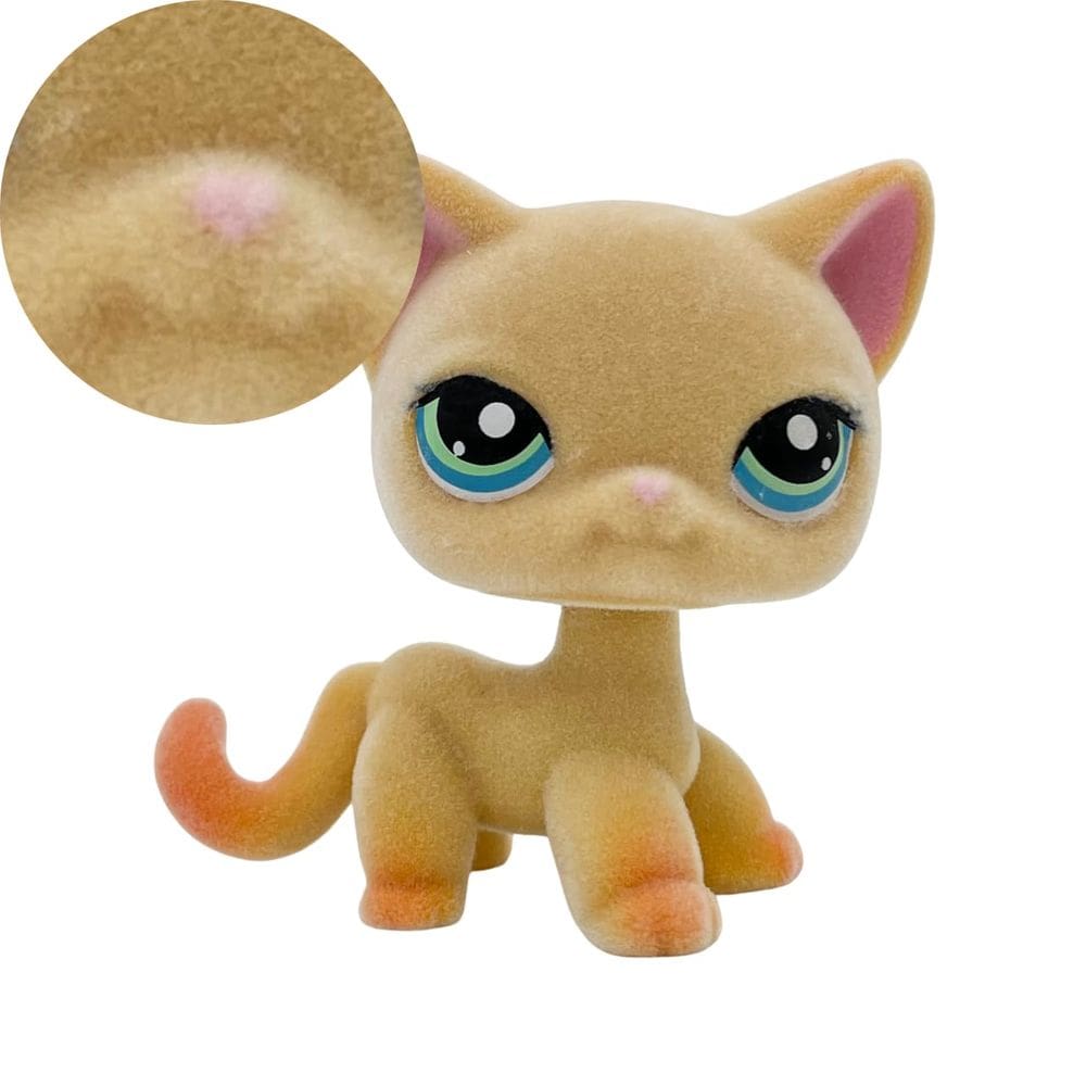 Figura de animal flocada de brinquedo Fuzzy Short Hair Cat #468 5cm