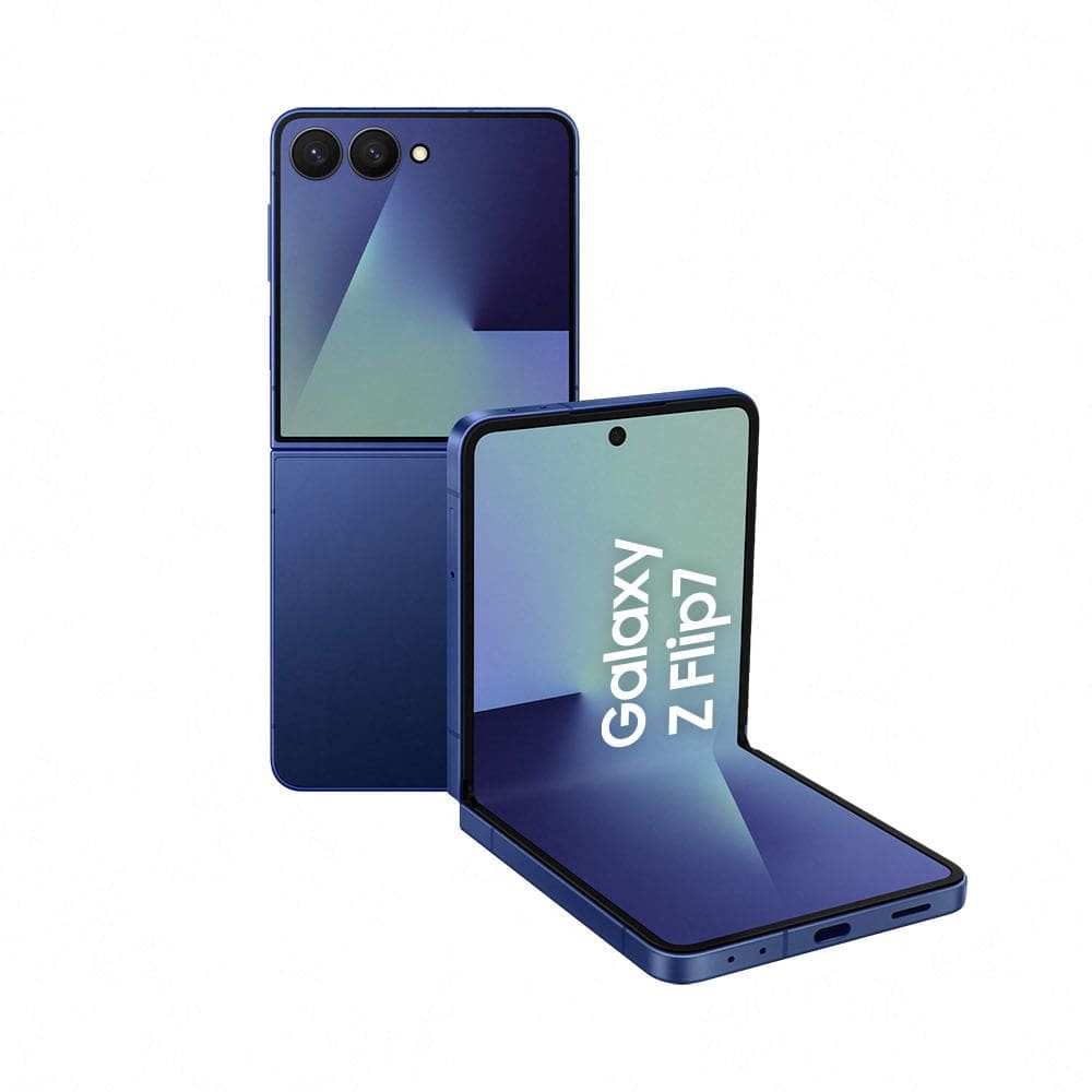 Celular Samsung Galaxy Z Flip7 5G, 256GB, 12GB RAM, 6.9&quot;, Câmera Dupla 50MP, Galaxy AI - Azul