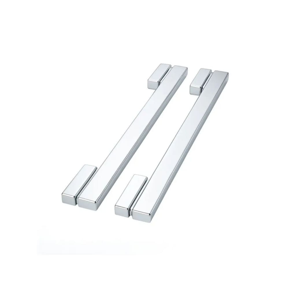 Puxador Para Porta Moma Duplo 1000mm Inox Polido Zen Design