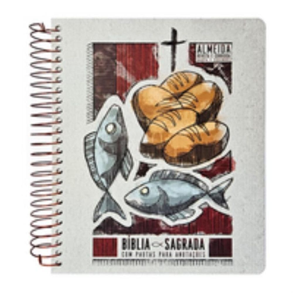 Bíblia para anotações - ARC - com harpa - multiplicação dos pães