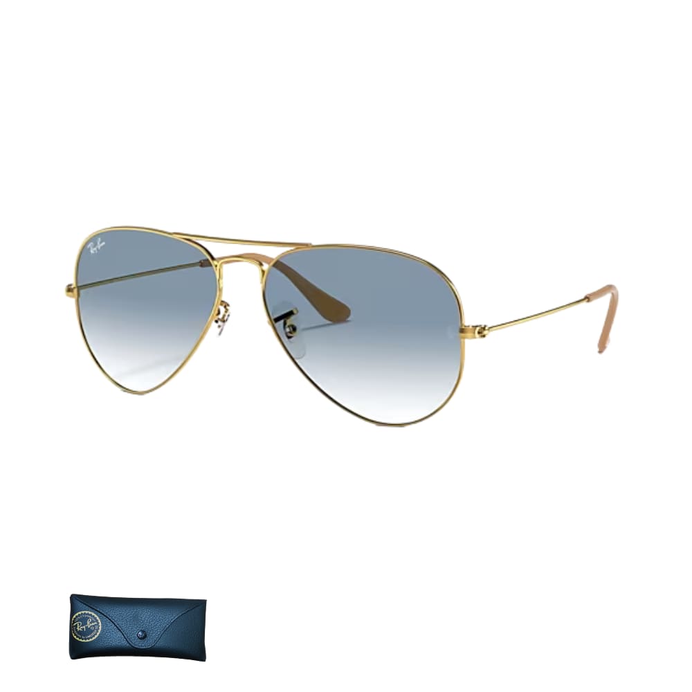 Óculos De Sol Ray Ban Aviator Masculino Gradient RB3025 Tamanho 58