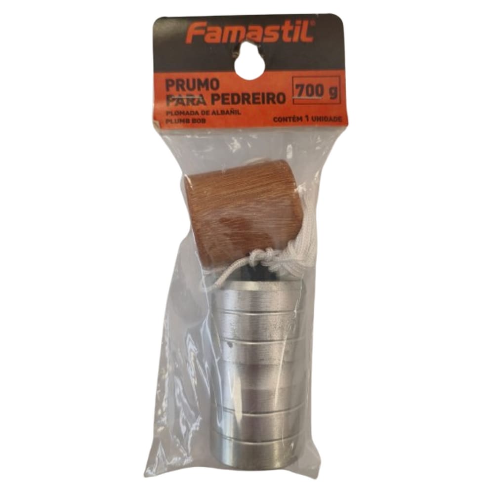 Prumo Metálico 700g Famastil