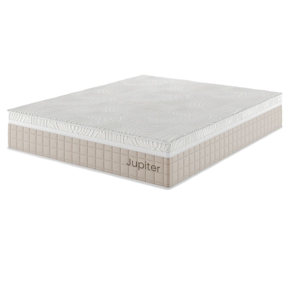 Colchão Terapapêutico e Massageador Mola Ensacada Queen Size 34x158x198cm Jupiter  Rustico Palha - Casa Giulia