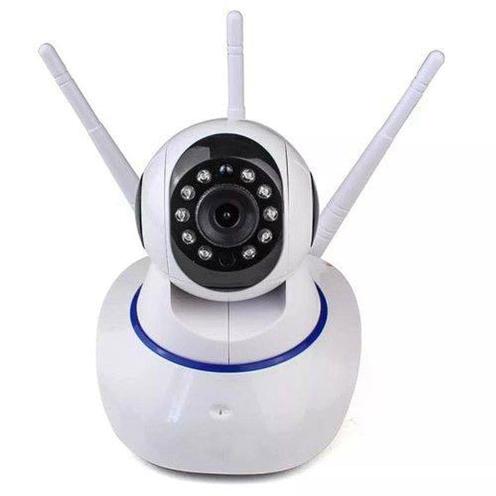 Câmera Segurança Ip 1080P Carecam Wifi Audio 3 Antenas