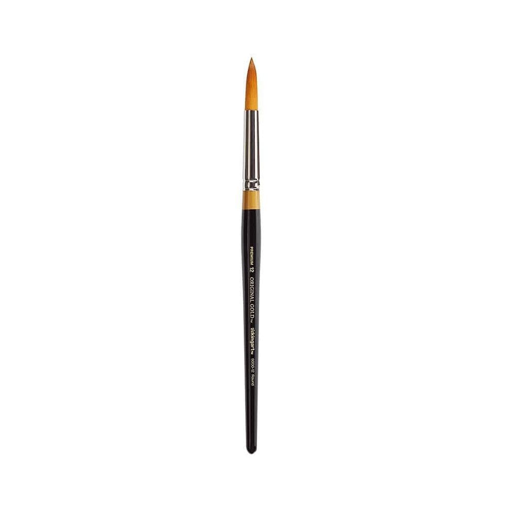 Pincel Artist KINGART Premium autêntico Gold 9000-12 redondo
