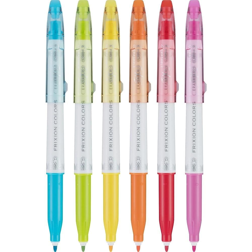 Caneta marcadora PILOT PEN Pilot FriXion Bold Point apagável com 6 unidades