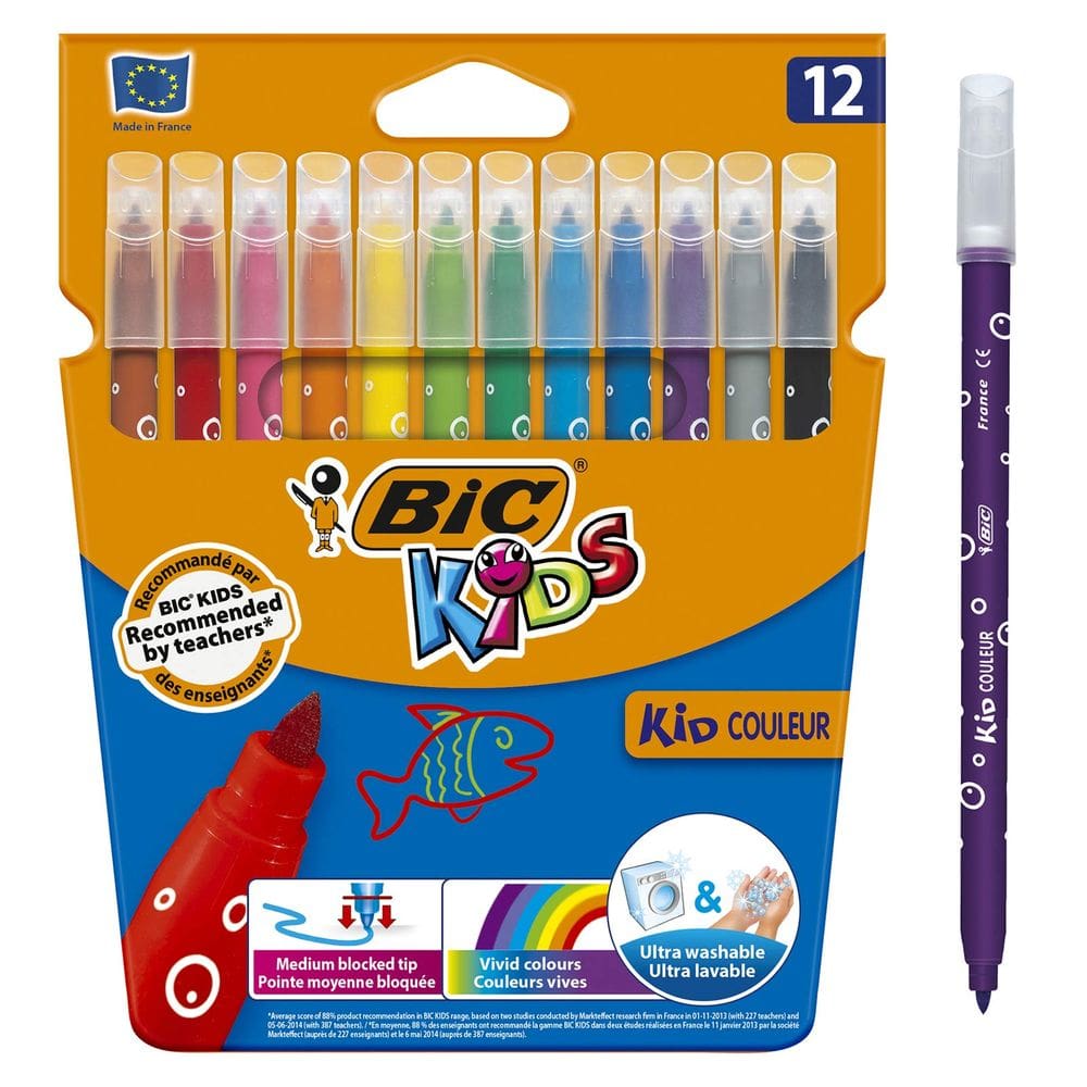 Canetas para colorir BIC Kids Kid Couleur Value Pack 10 + 2