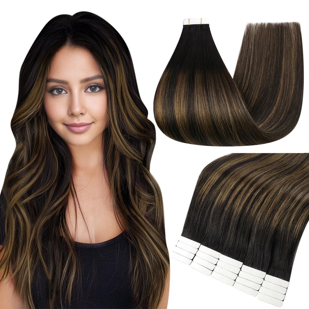 Tape In Hair Extensions Full Shine 50g 20cm Cabelo humano