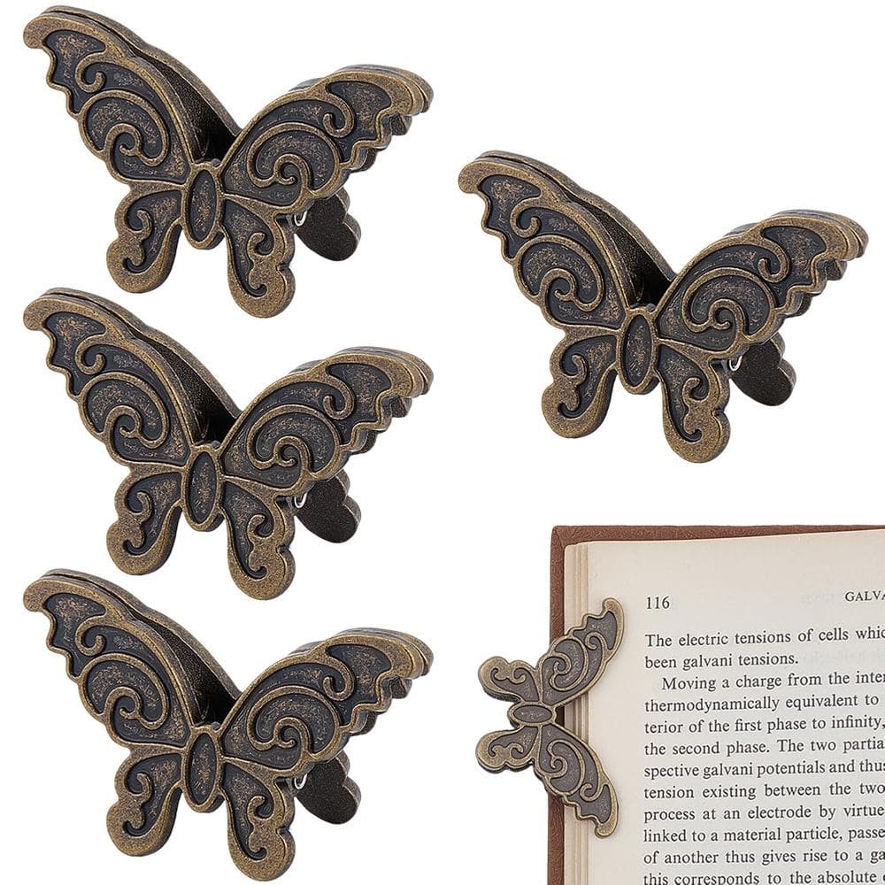 Clipe de livro Butterfly Metal CRASPIRE Vintage Binder Clips