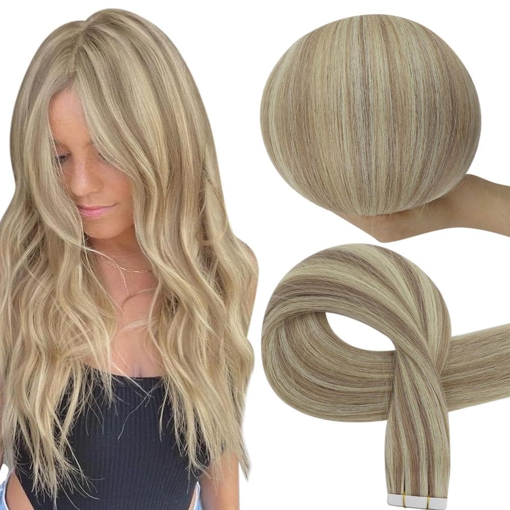 Extensões de cabelo Full Shine Tape em 60 cm Remy Human Hair