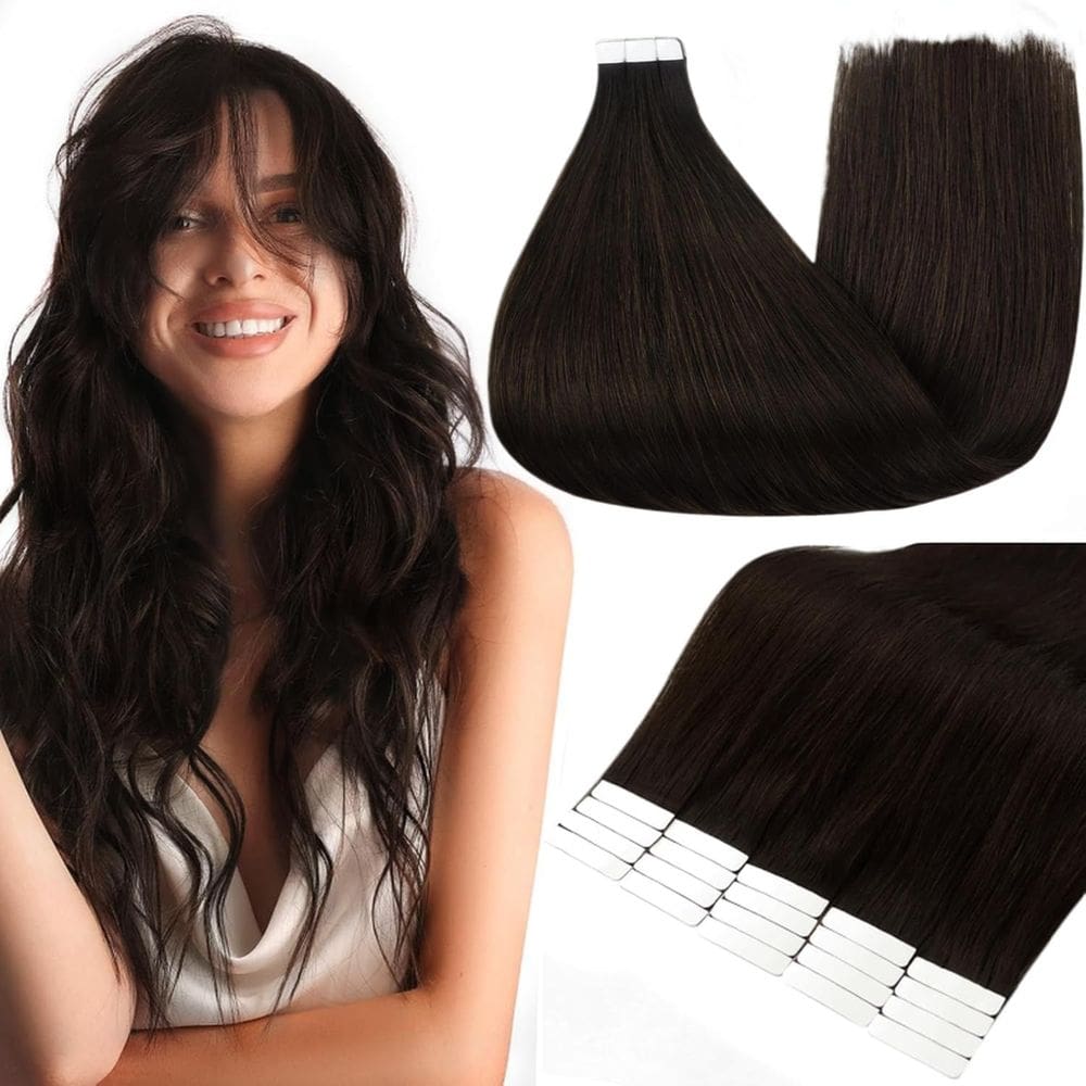 Extensões de cabelo Full Shine Tape em cabelo humano 40cm 50g