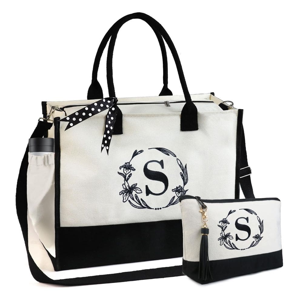 Sacola BeeGreen Canvas para mulheres com bolsa de cosméticos