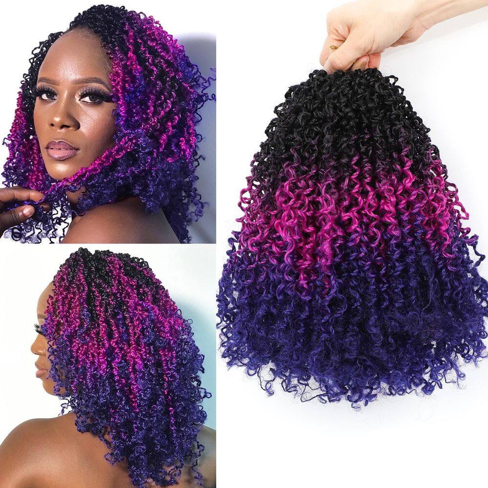 Cabelo de crochê Aksice Yanky Twist 25 cm, 8 pacotes, Bohemian Passion