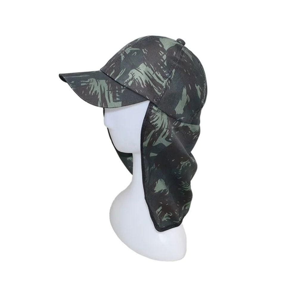 Boné De Tactel Camuflado Com Proteção Para O Pescoço - Glx
