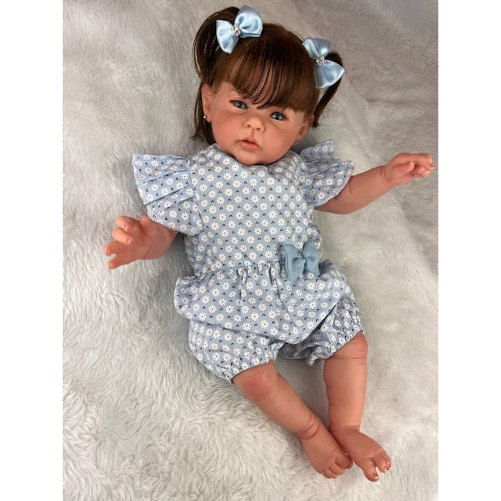 Linda Bebe Reborn Menina  Realista Corpinho De Pano Macio