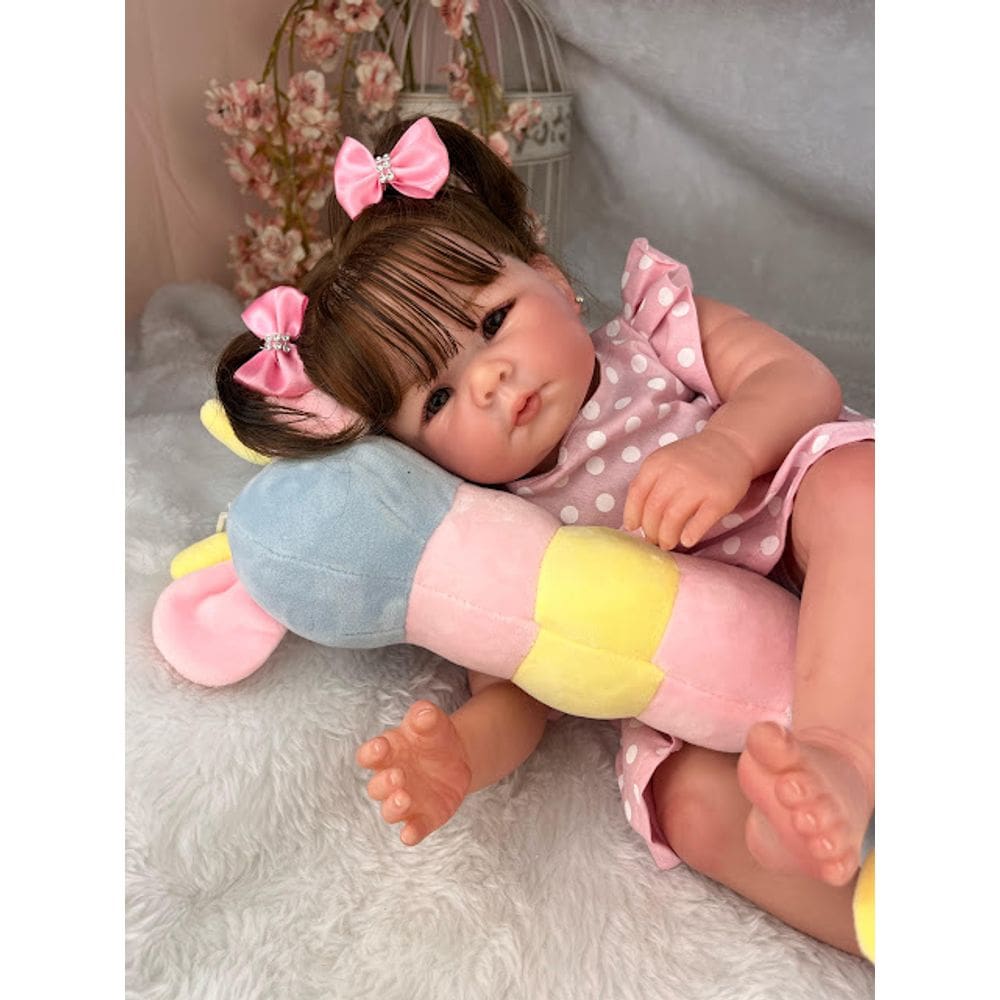 Bebe Reborn Menina Princesa Corpo Silicone Pode Tomar Banho