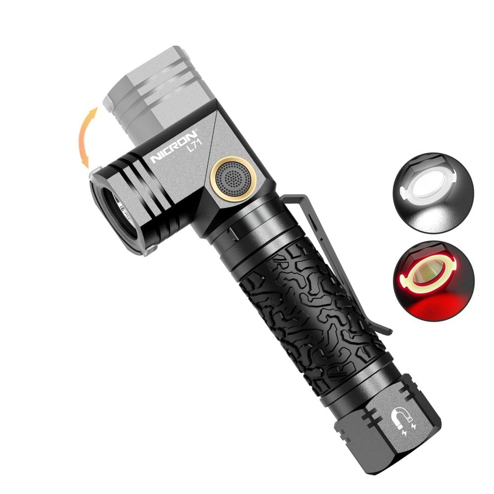 Lanterna NICRON L71 Tactical 1800 Lumens Recarregável