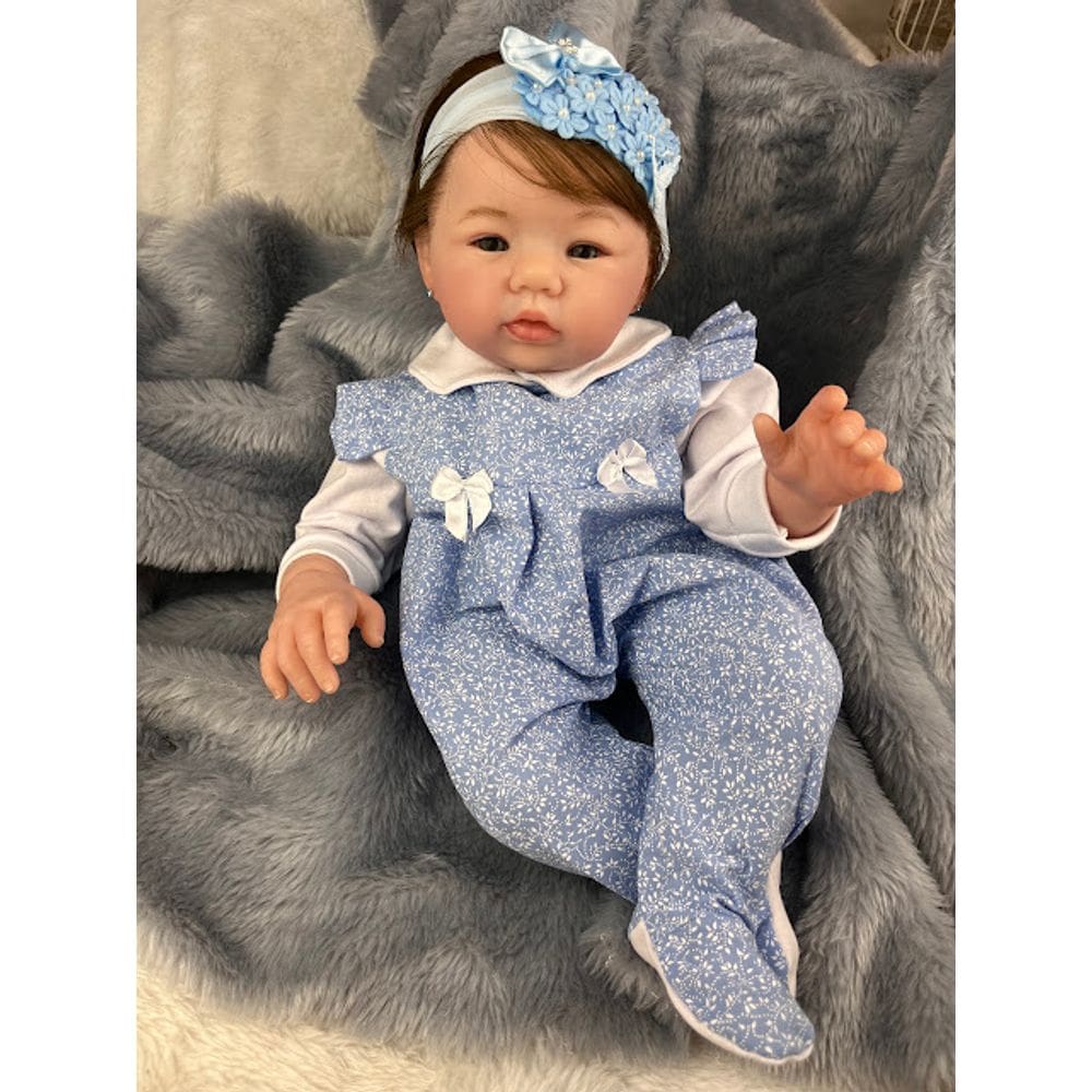 BEBE REBORN MENINA autêntico CABELO FIO A FIO PODE DAR BANHO
