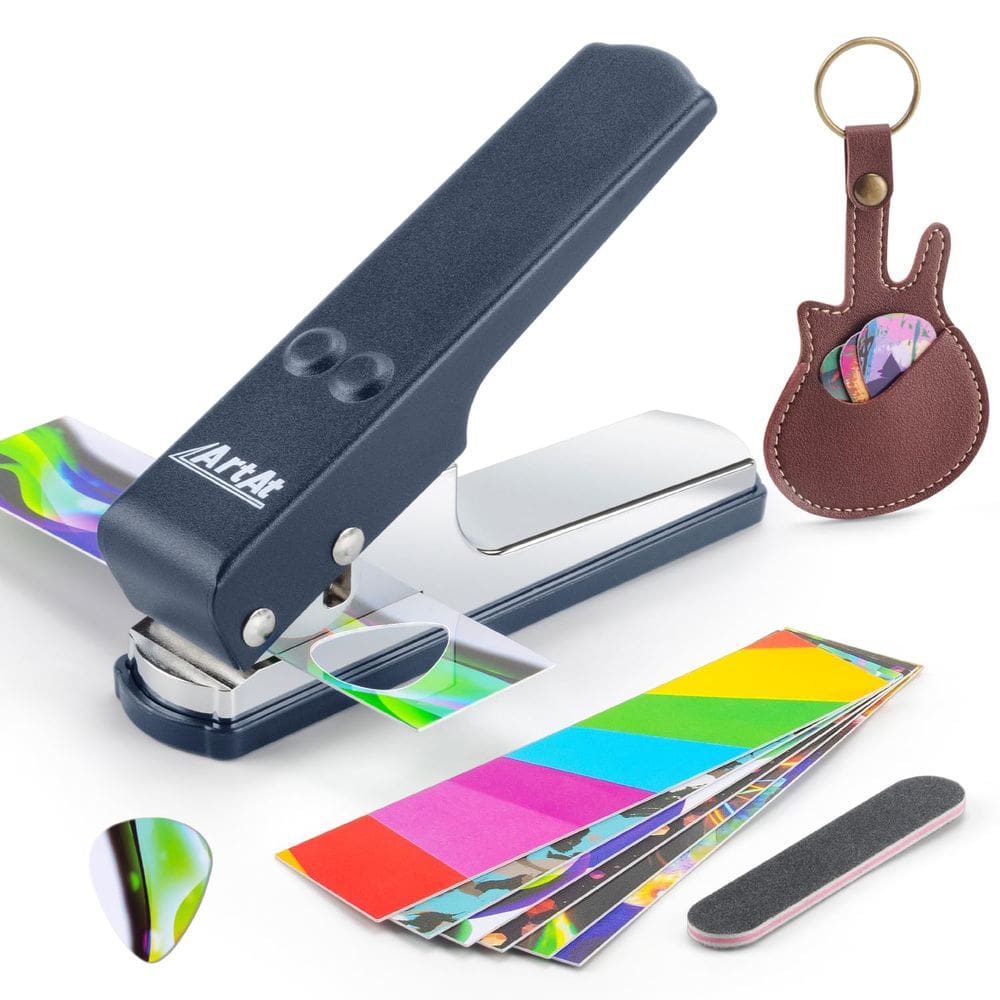 Kit Guitar Pick Punch ArtAt DIY Guitar Pick Maker com suporte