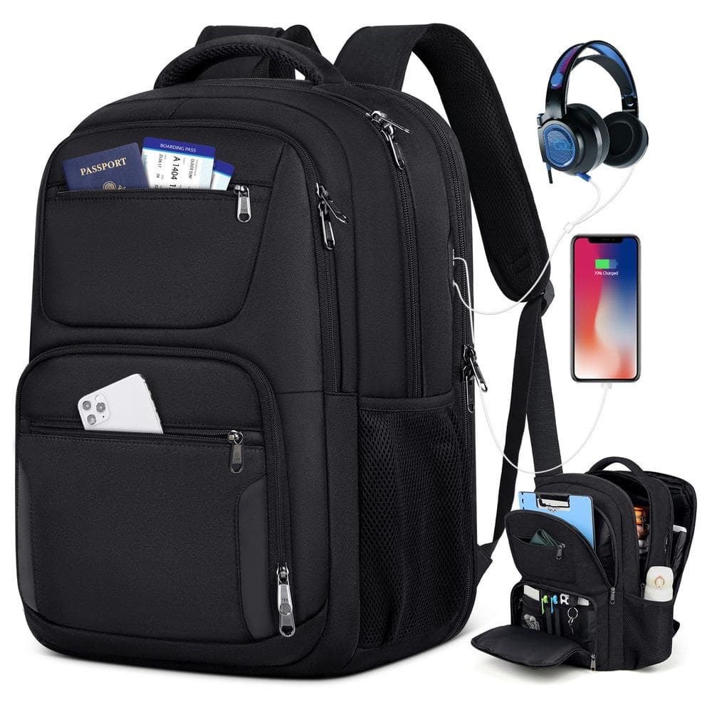 Mochila para laptop SDYSM 45L com carregamento USB 17,3&quot; resistente à água