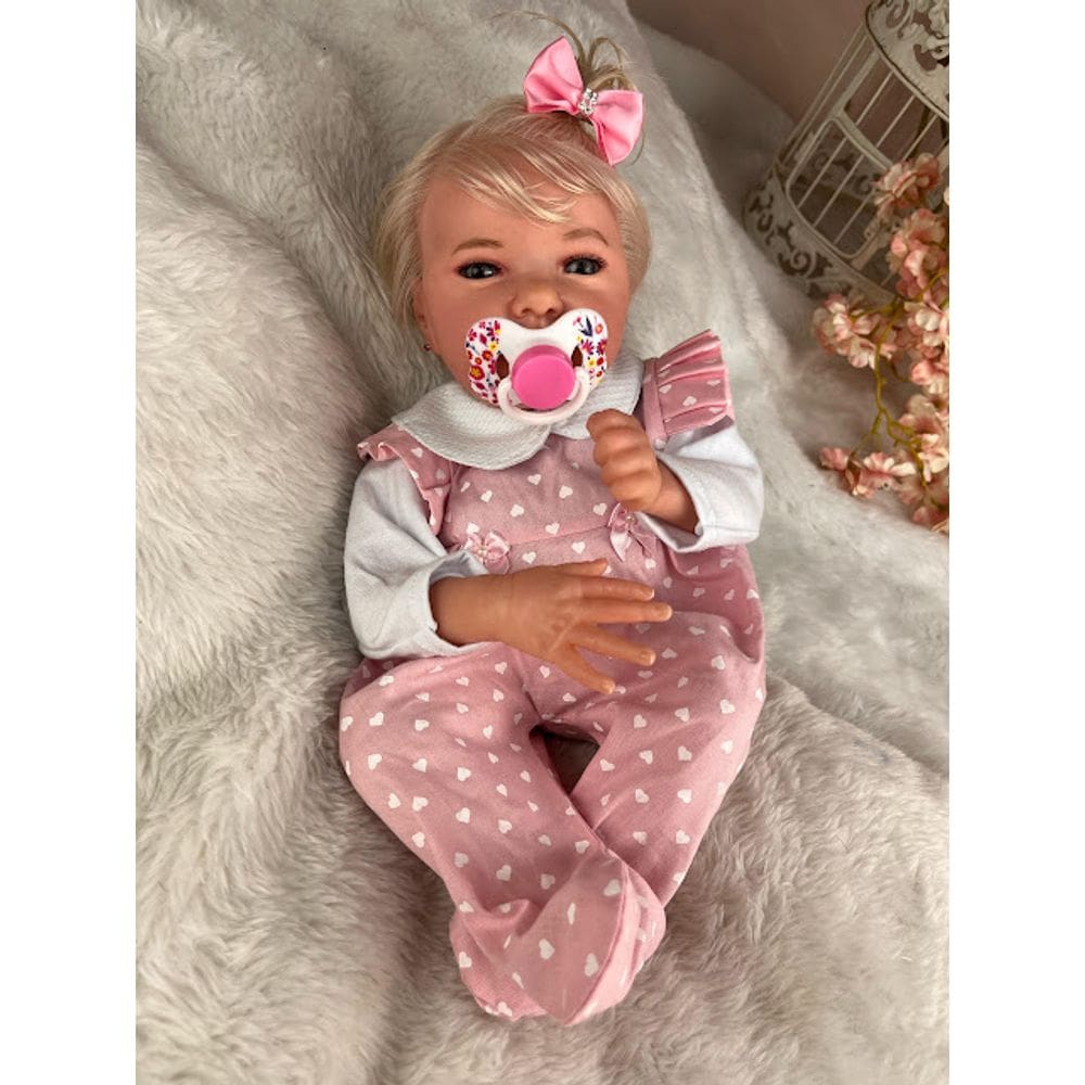 Boneca Reborn Realista autêntico Recém Nascida Com Acessórios