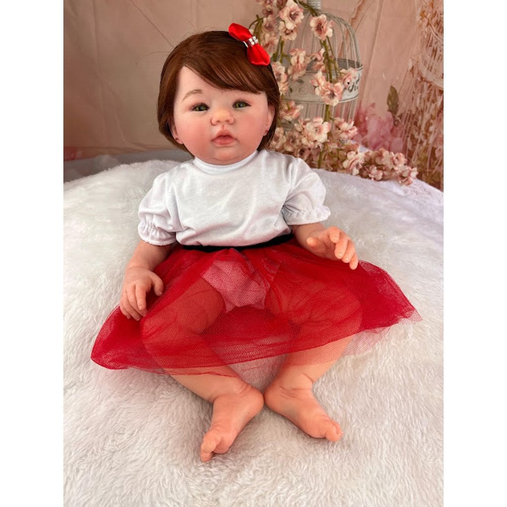 Bebê Reborn Menina Silicone Pode Molhar