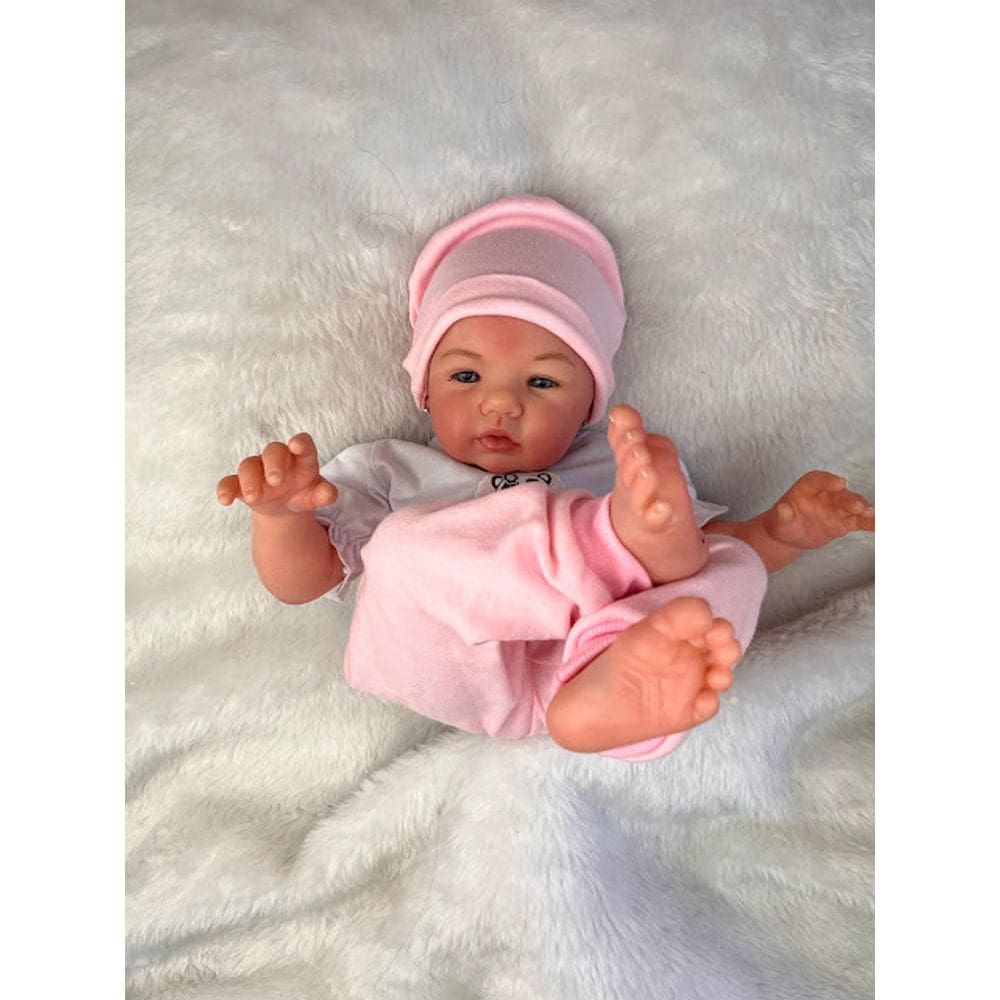 Boneca Reborn Kit Abigail Carequinha Corpo de Pano Macio
