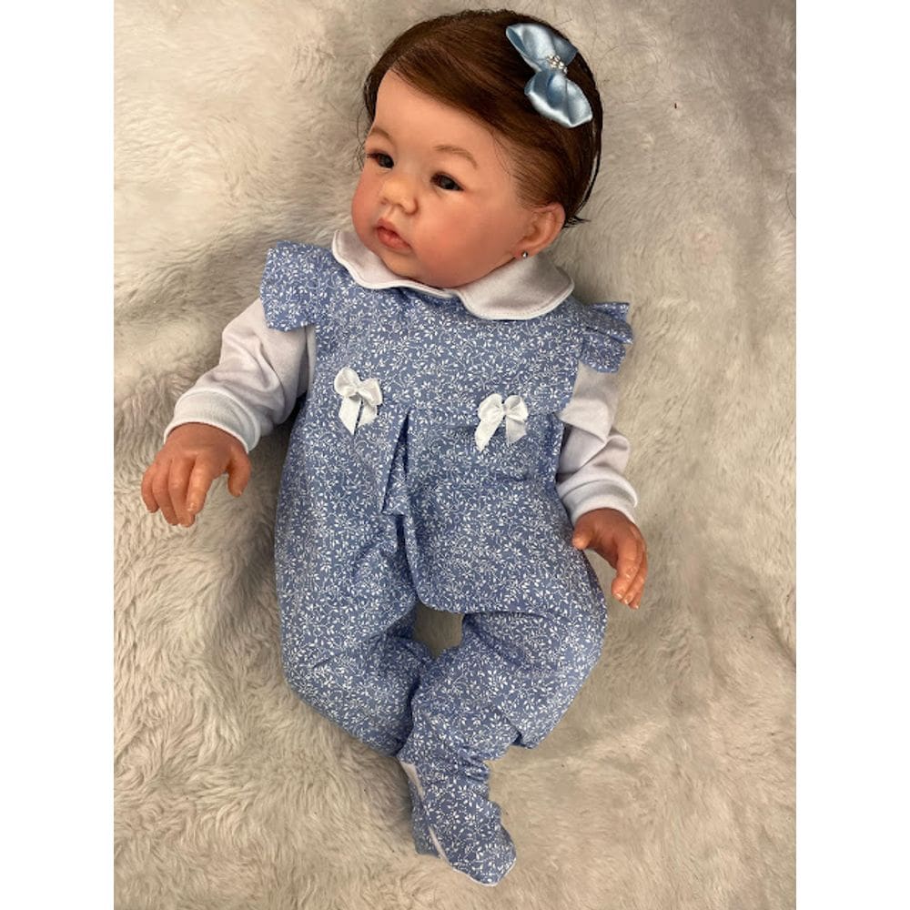 BEBE REBORN MENINA autêntico COM CHUPETA CORPINHO DE PANO