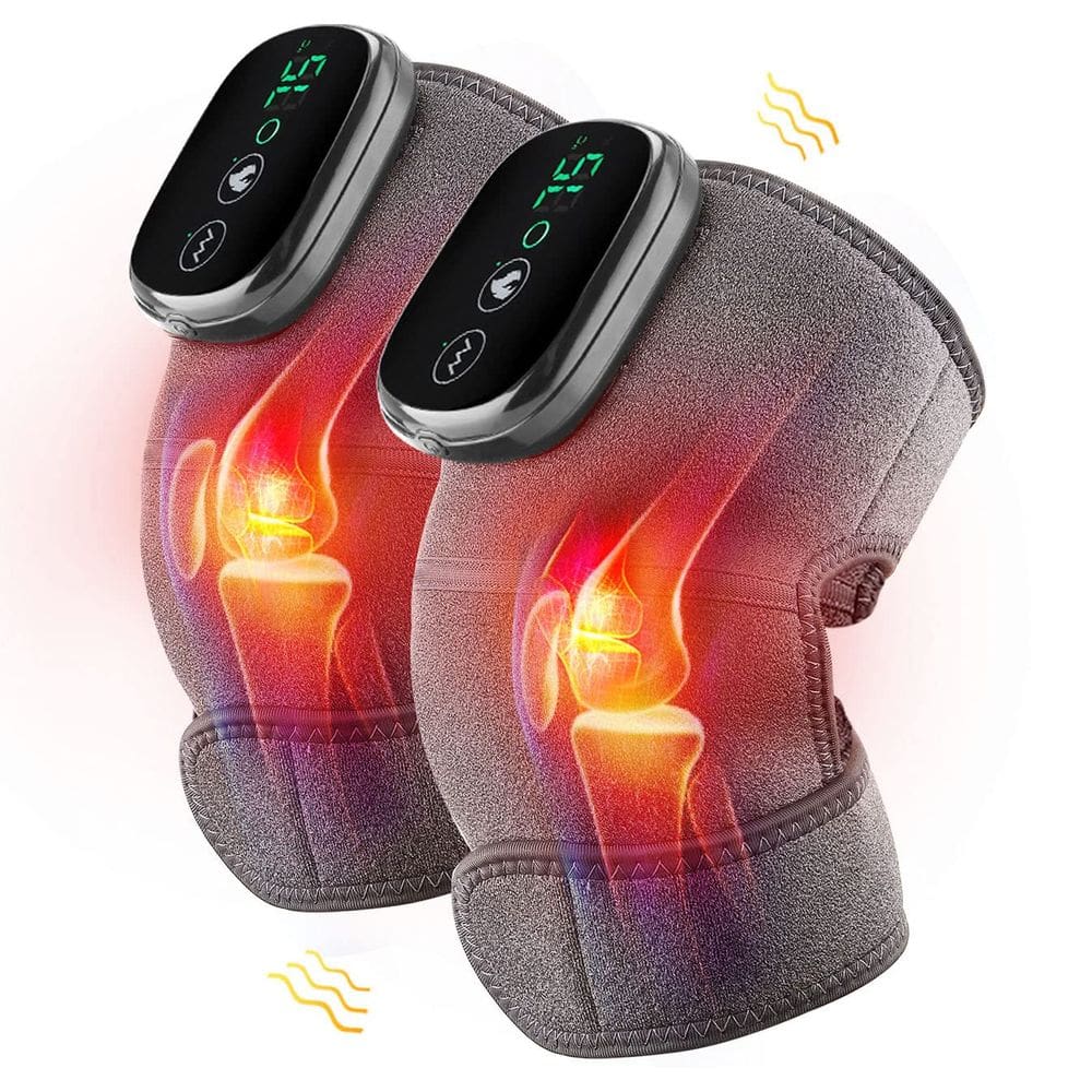 Massageador de joelho aquecido, almofadas de aquecimento de ombro, elbow Brace 3 em 1 MOAJAZA