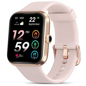 Relógio inteligente AOKESIFIT Real 1 2022 1,69" Android iOS Rosa