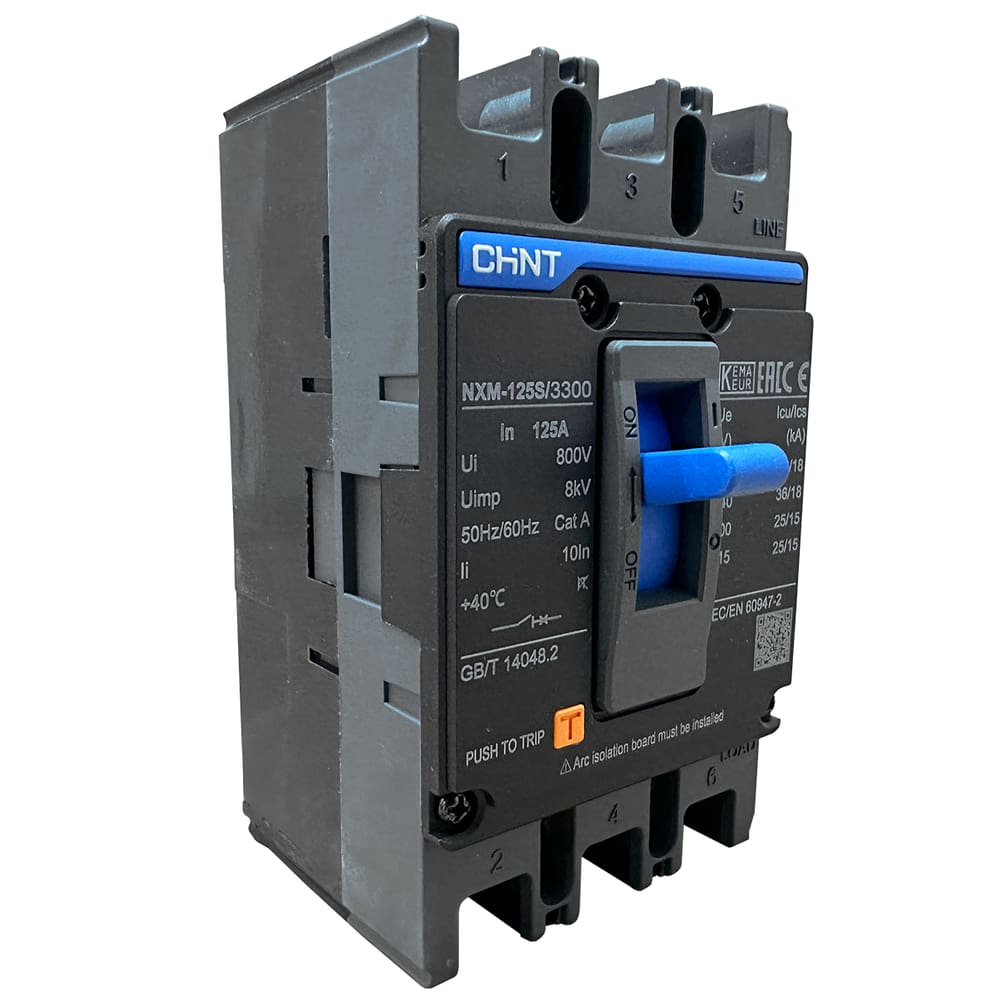 Disjuntor Caixa Moldada Tripolar Chint NXM-125S/3300 125A