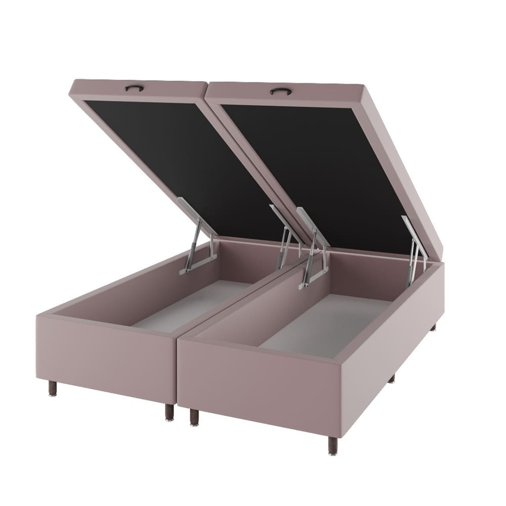 Base Box Bau Queen Size Cairo (43x158x198cm) Turkey Rose - Casa Giulia