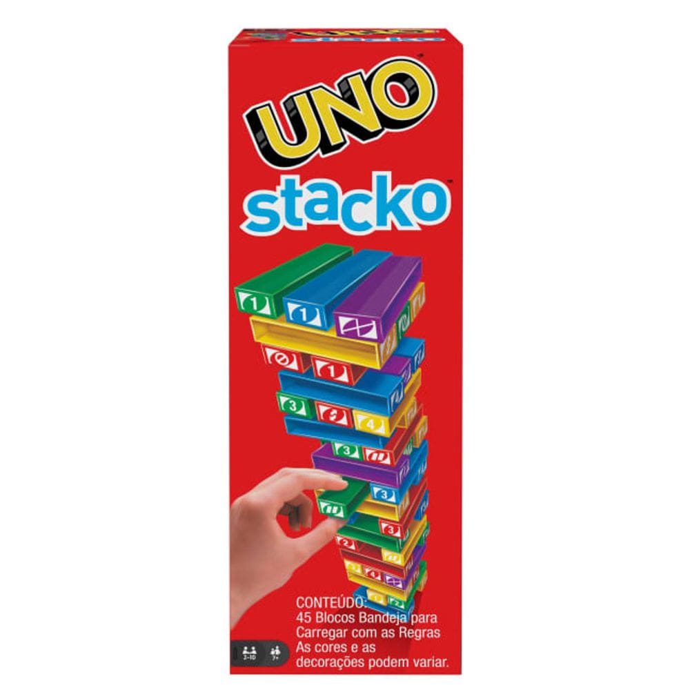 UNO Jogo de Tabuleiro Stacko Novo MATTEL