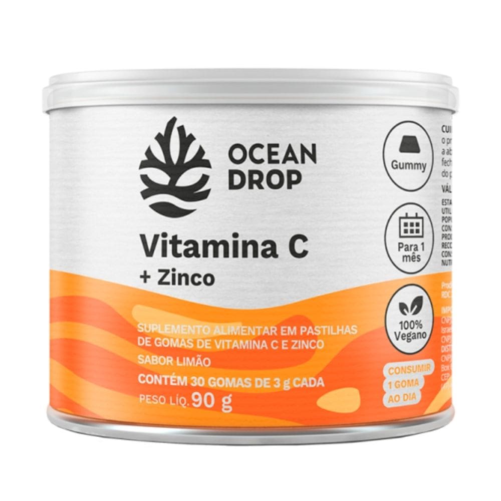 Gummy Vitamina C + Zinco (30 gomas) Ocean Drop