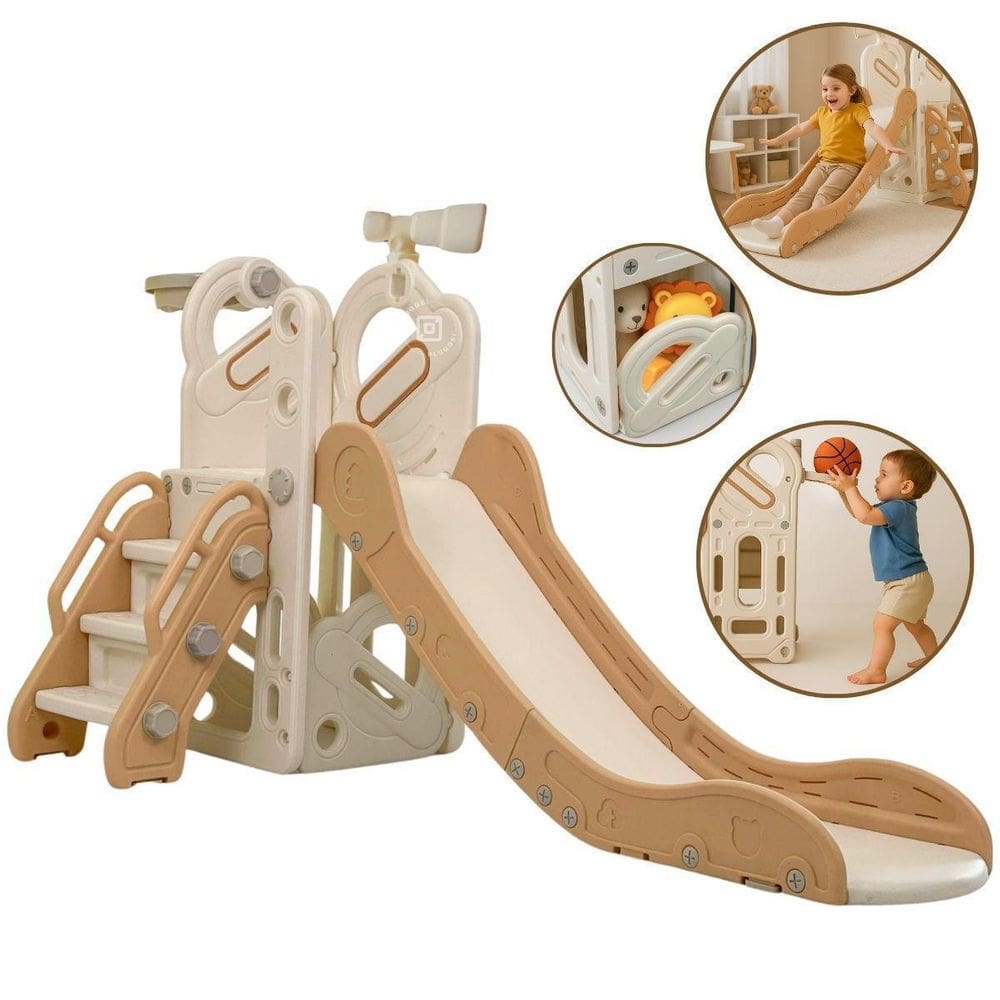 Playground Infantil Brinquedo 4X1 Escorregador Luneta E Mais