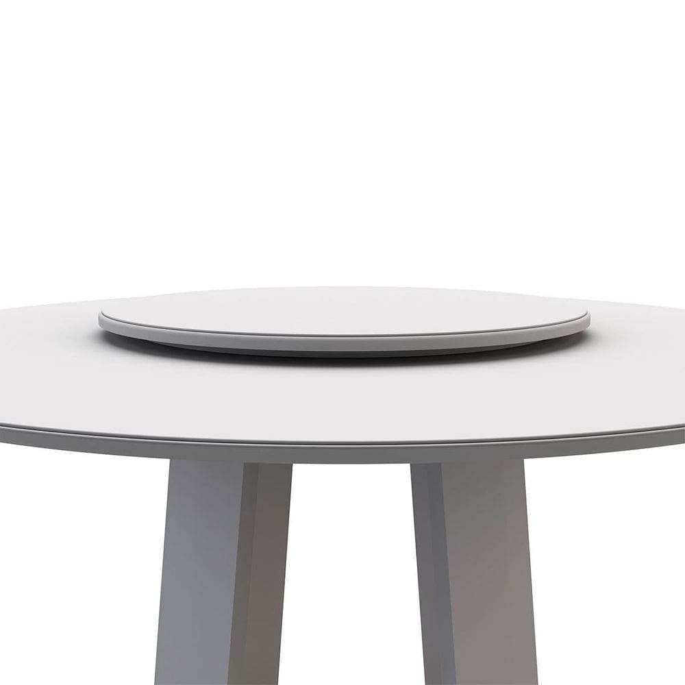 Tampo Giratório Para Mesa Redonda 65cm Naomi - Branco - EdeCasaMoveis