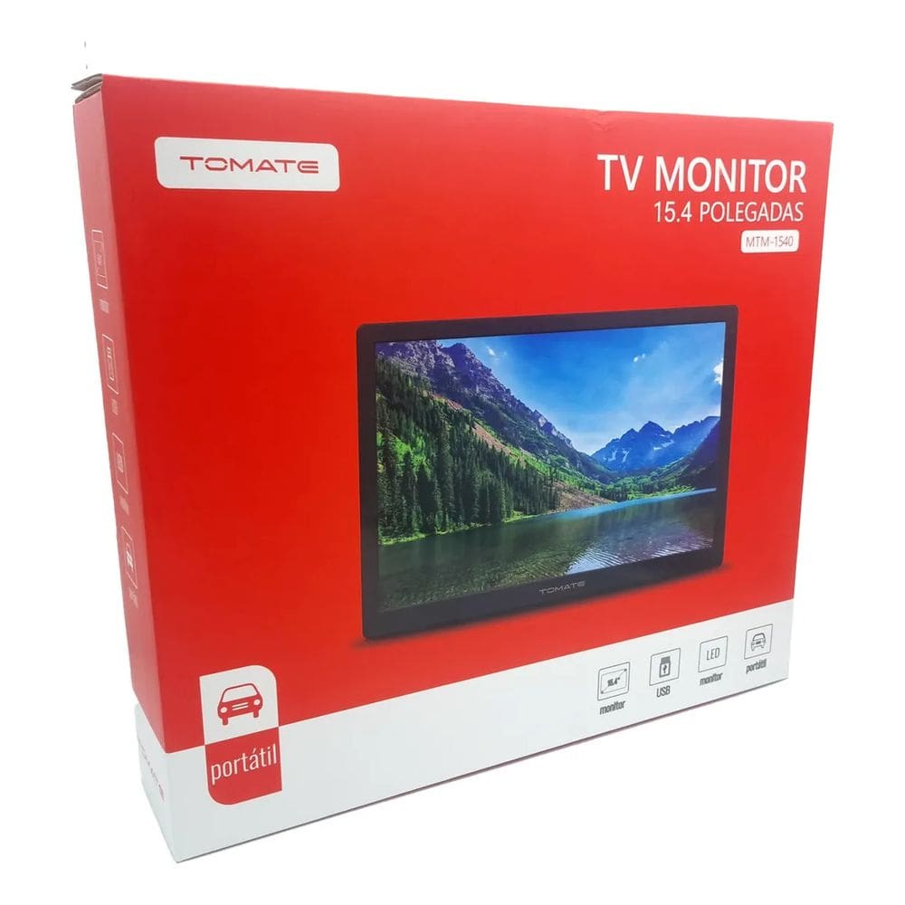 Tv Portátil Digital 15 Polegadas Led Hd Usb Hdmi Sd Monitor MTM-1540
