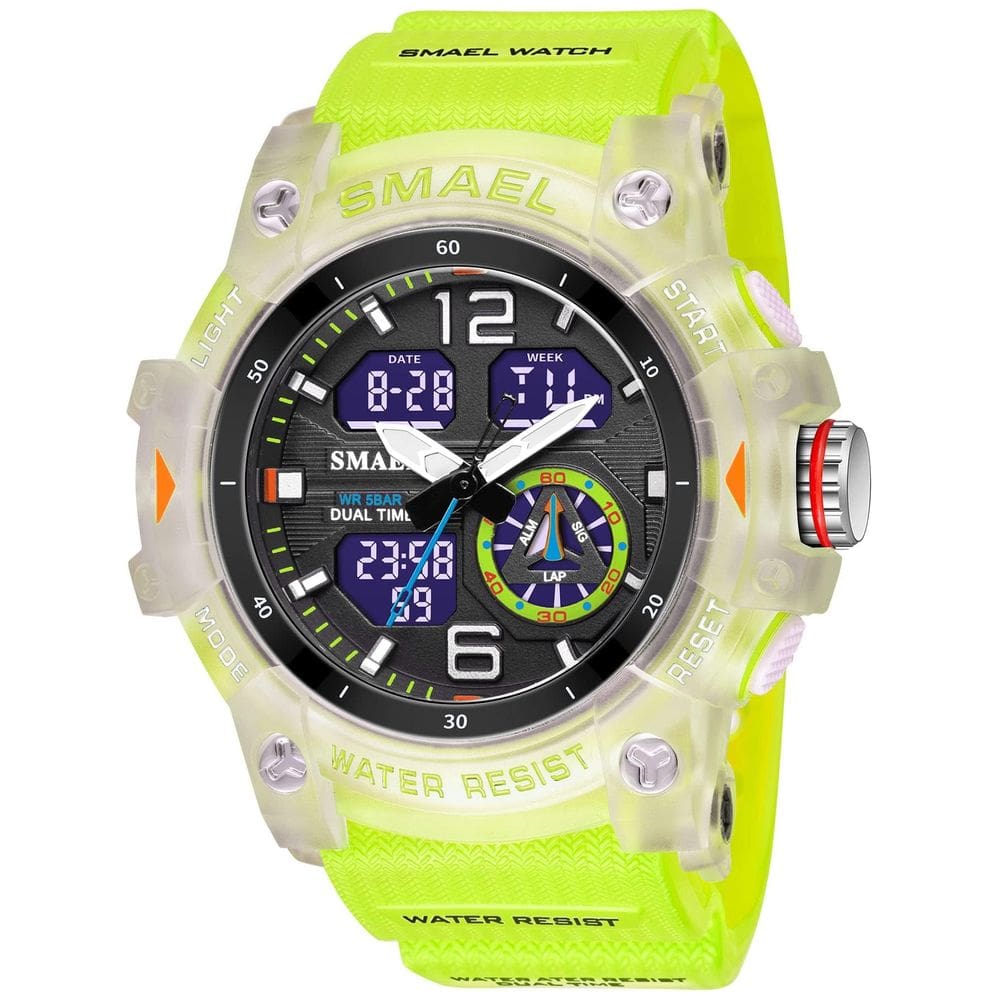 Relógio masculino Gosasa S-Shock Sports LED digital à prova d`água