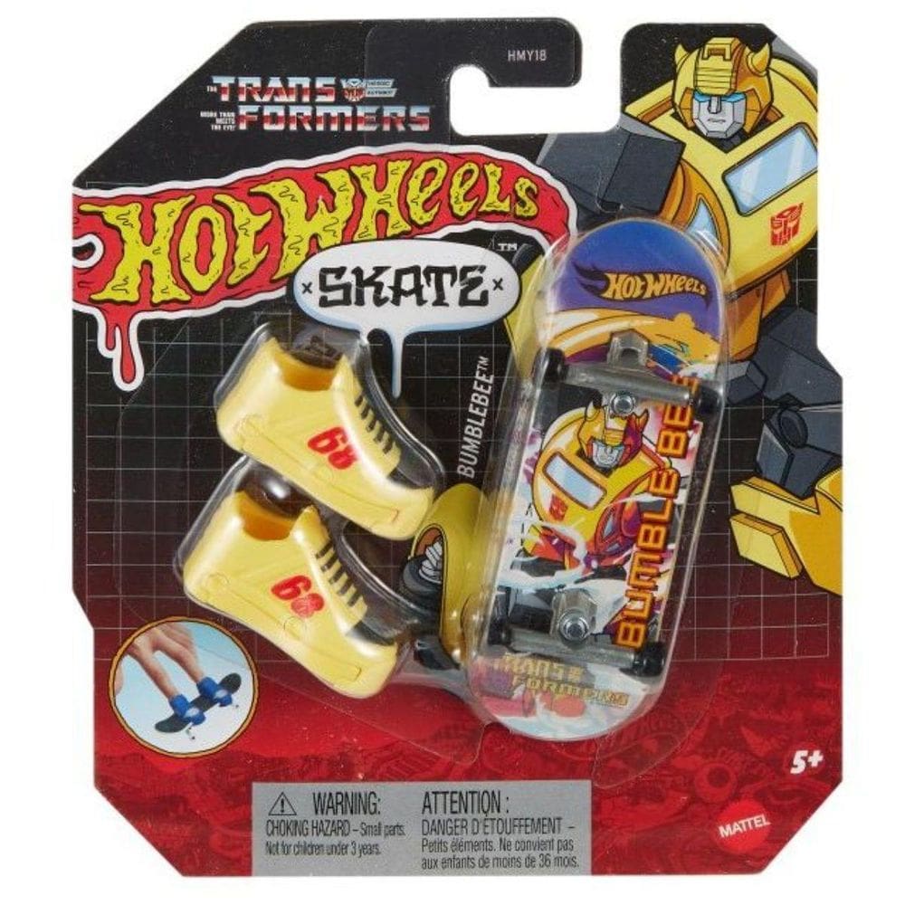 Skate De Dedo Hot Wheels Bumblebee Com Tênis - Mattel