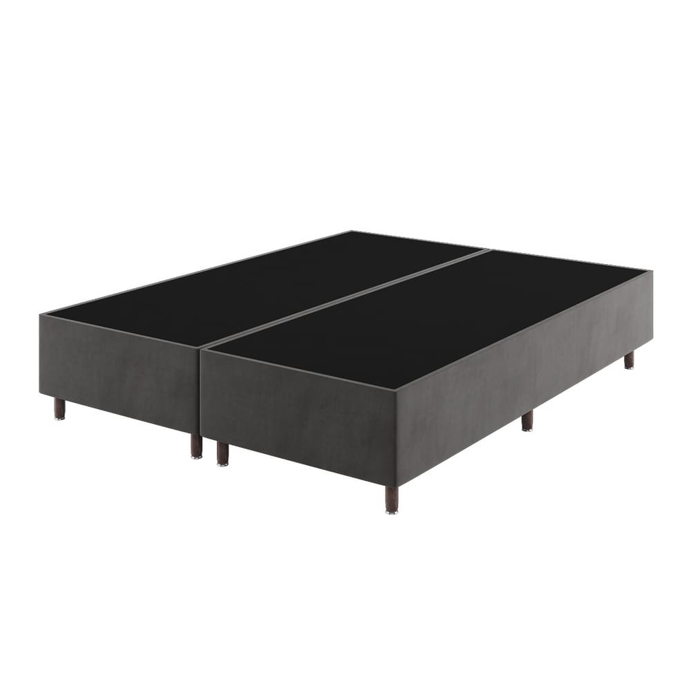 Base Box King Size Class (38x193x203cm) Grafite - Casa Giulia