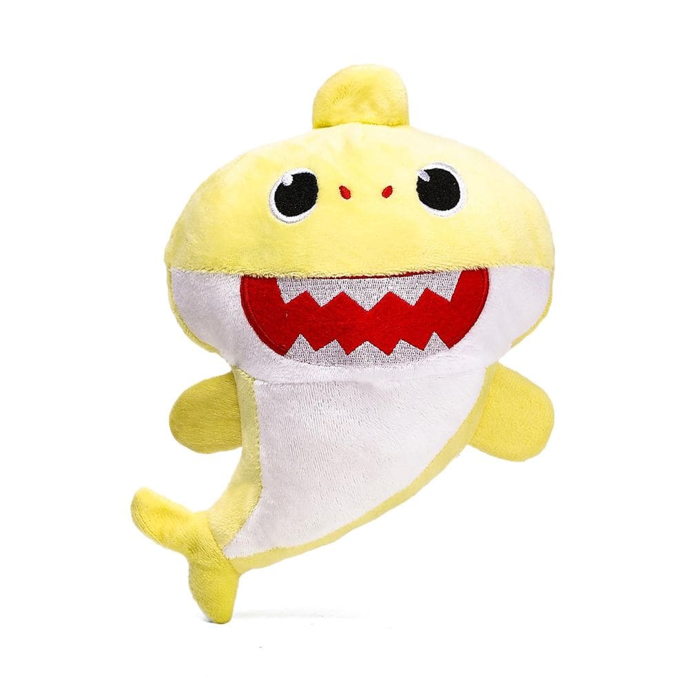 Brinquedo de pelúcia Stuffed Animal Shark de 8,6 polegadas para crianças - amarelo