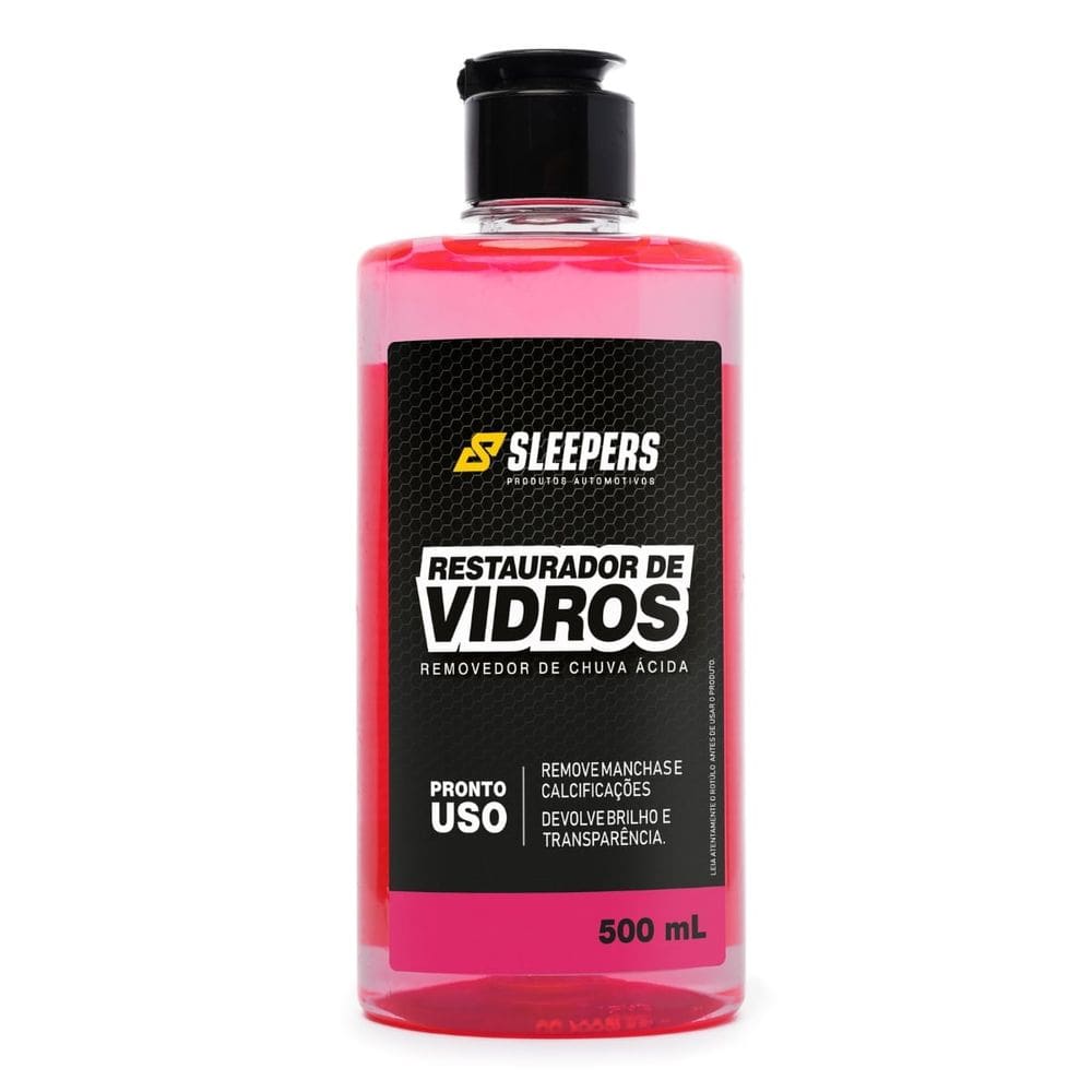 Restaurador De Vidros Remove Chuva Acida Vidros Espelho Box Sleepers 500ml
