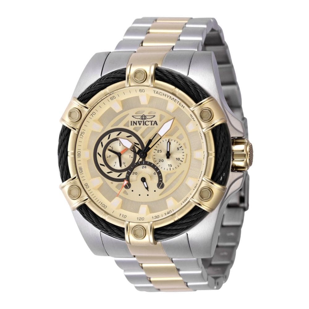 Relógio Bolt Masculino - 52mm. Ouro. Aço 46867