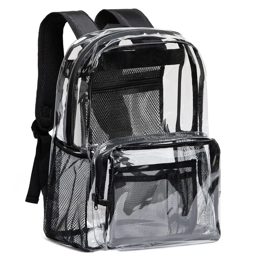 Mochila transparente Vorspack Extra Large PVC transparente preta