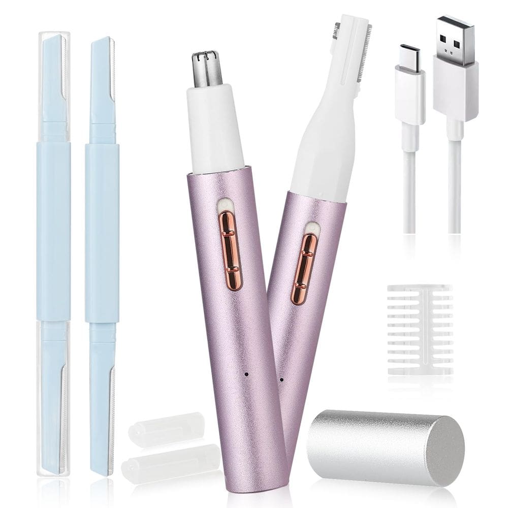 Aparador de pelos faciais Yunmiss 2025 Recarregável Roxo