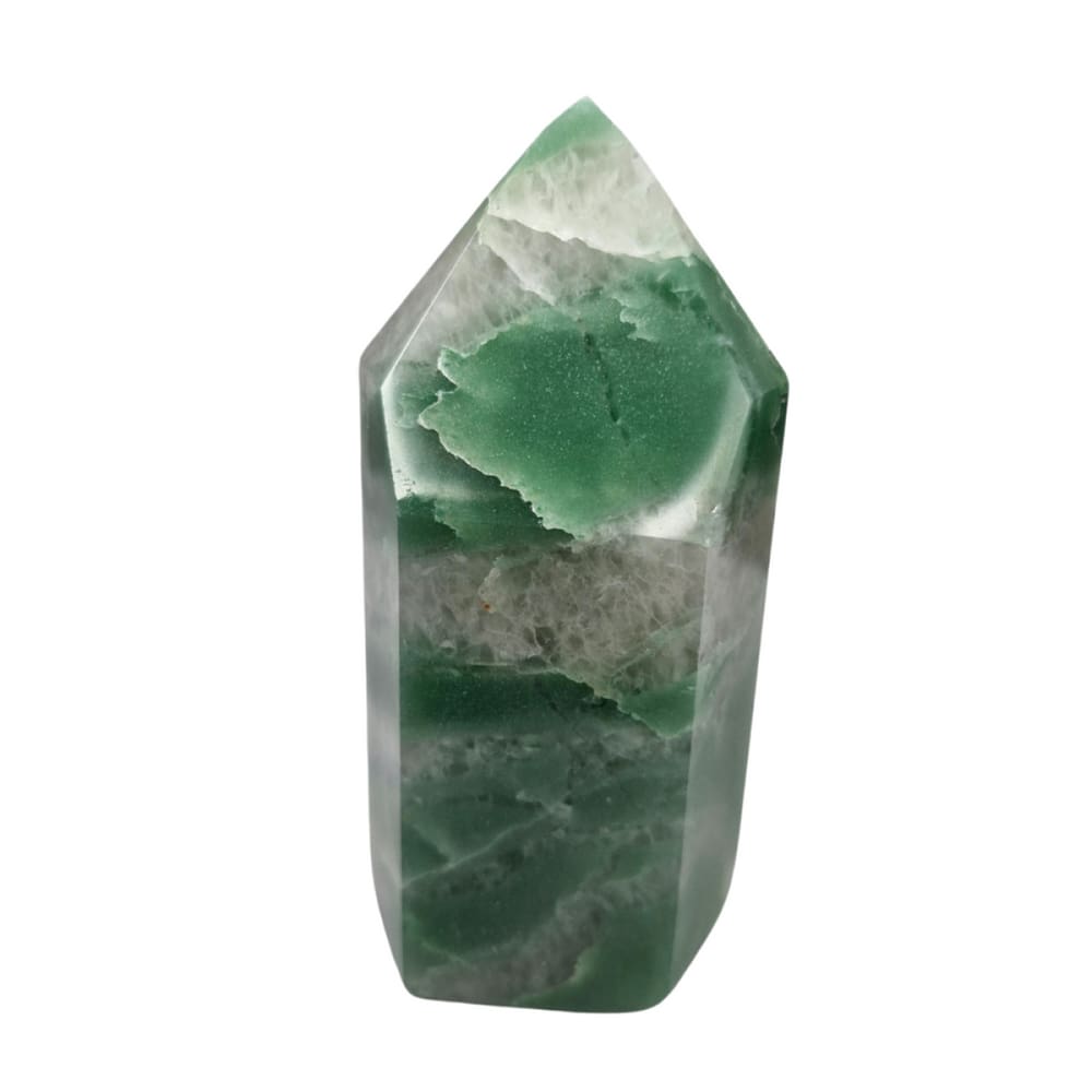 Pedra Ponta Geradora Quartzo Verde Aventurina 400 g a 500 g