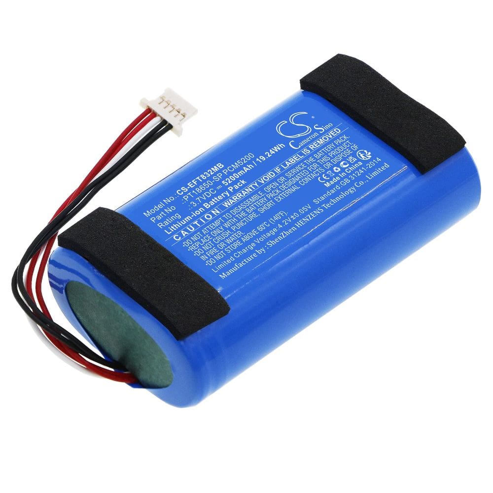 Bateria Cameron Sino 5200mAh para câmera de bebê Eufy Spaceview Pro